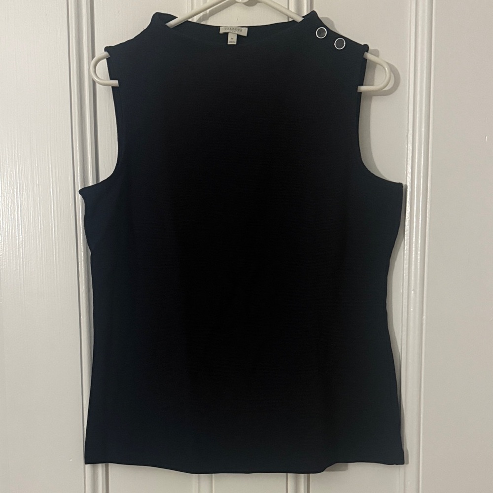 Talbots Navy Ribbed Sleeveless Top
